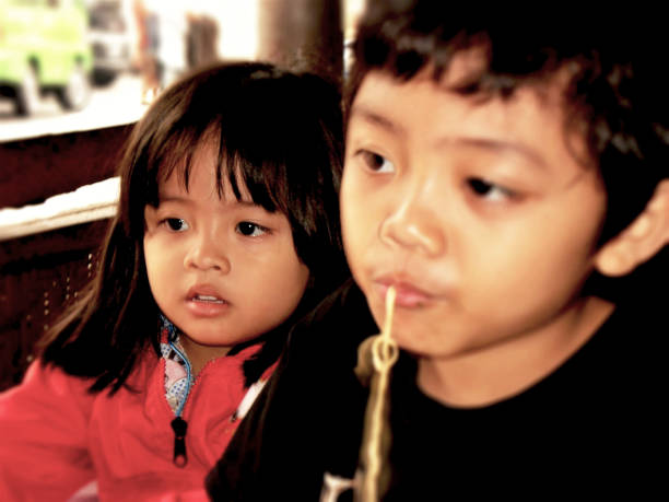Asian little children.