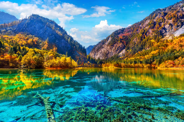 istock Jiuzhaigou national park in autumn, China. 2184452751