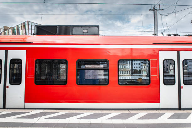 istock A German S-Bahn train at a suburban station platform, highlighting the efficient commuter rail system connecting suburbs with cities in Germany capturing daily transportation in European urban areas. 2184457248
