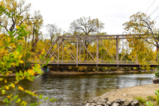 Autumn Colors on Riverfront in Minneapolis Minnesota