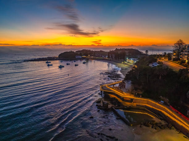 istock Foggy sunrise at the seaside 2184465811