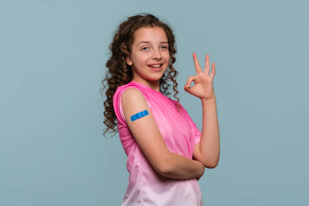 istock Smiling girl making an 