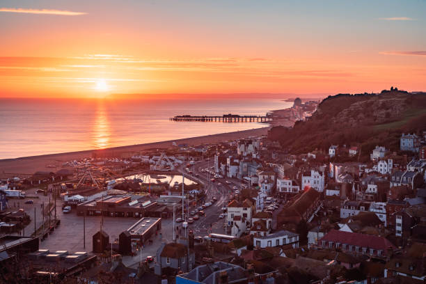istock Hastings east hill autumn sunset 2184488823