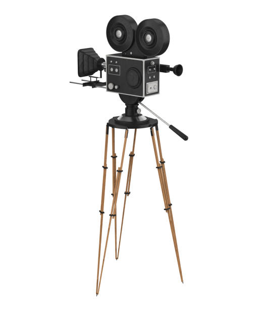 istock Vintage Movie Camera Isolated 2184488963