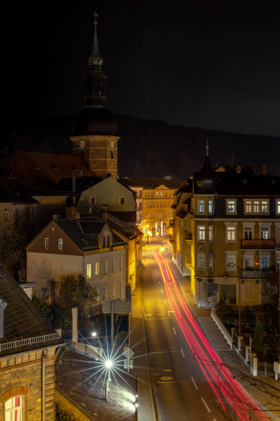 istock Bad Schandau town center at night 2184489712