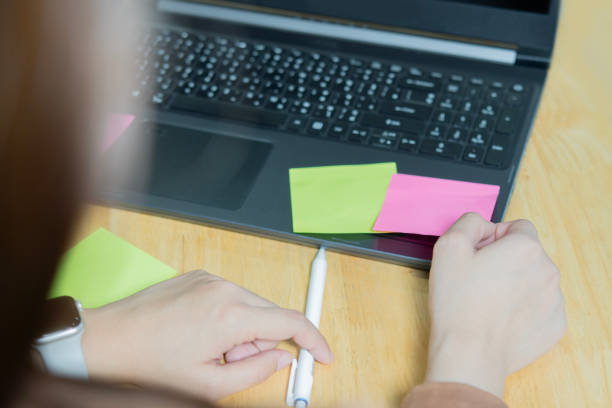 istock Business people meeting at office with laptop and use post it notes to share idea. 2184503365