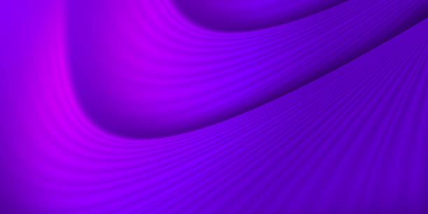 istock Graphic illustration, dark purple wallpaper. Wave curtain.Template for a website, cover, and background design. 2184505603