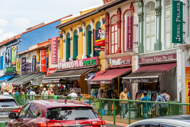 Chinatown, Singapore - July 16, 2019 : Souvenir Stores At Chinatown Area. Chinatown Is One Of The Iconic And Most Loved Places In Singapore.