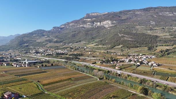 istock Vineyard landscape in Trentino, Italy 2184514155
