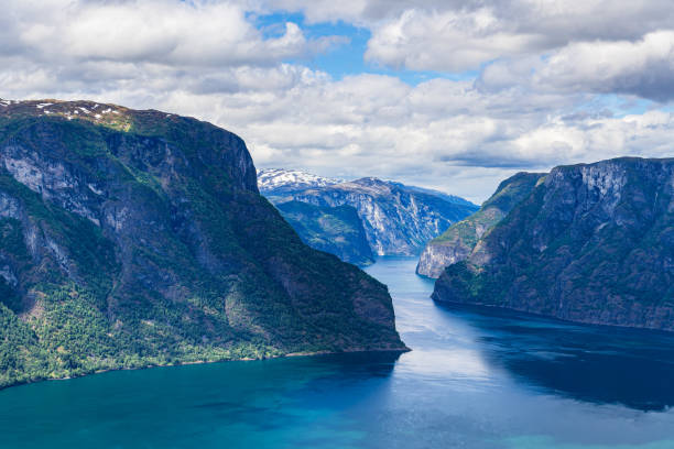 istock View from the Stegastein viewing platform over the Aurlandsfjord in Norway 2184514919