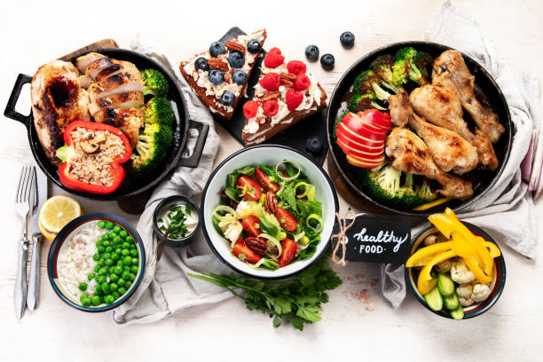istock Healthy meal, keto diet, diet lunch concept. 2184516609