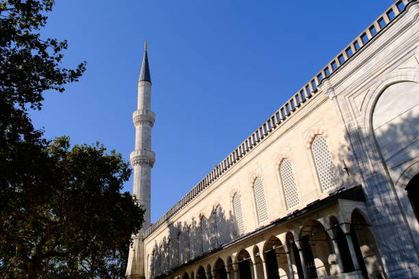 istock minaret of Blue Mosque (Sultan Ahmed Mosque) at Istanbul 2184523814