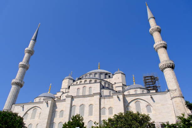 istock Blue Mosque at Istanbul, Turkey. Exterior low angle view 2184525713