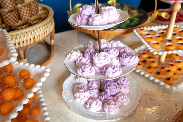 istock thai dessert coconut milk jelly in a rose shape 2184526461