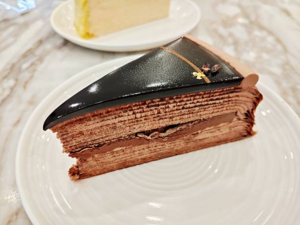 istock Chocolate mille crepe cake 2184527774