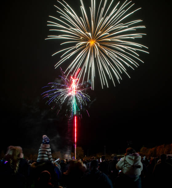 istock Bicester Round Table 2024 Annual Fireworks Display, Pingle Field, Bicester, Oxfordshire 2184528765