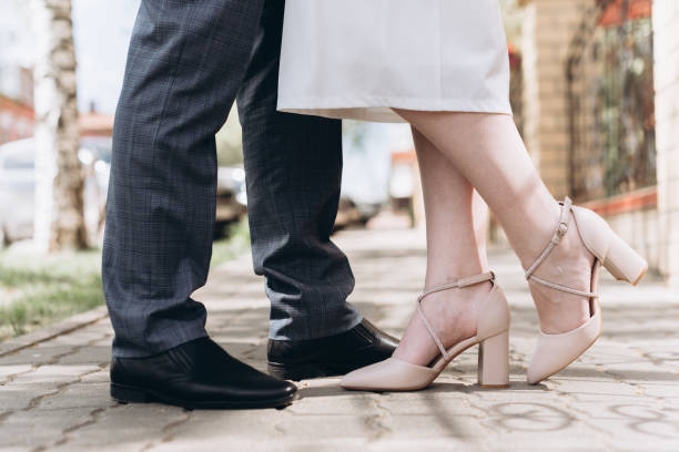 istock bride and groom in street 2184530366