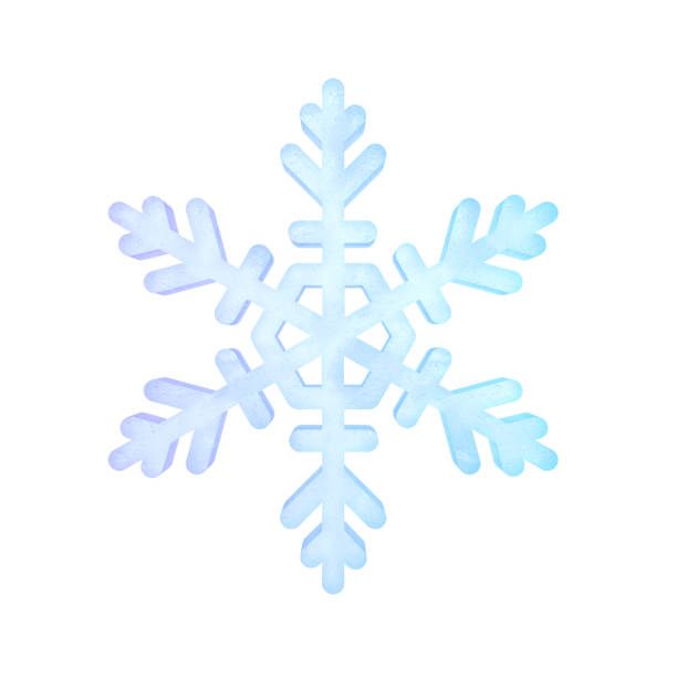 istock Snowflake isolated on white background. Blue and violet. 2184531245