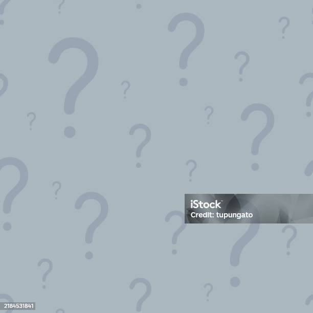 Background Questions Pattern Seamless Question Mark Vector Subtle Grey Pattern Stock Illustration ...