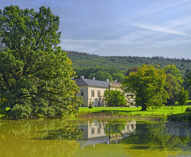 Park and Castle Cechy pod Kosirem, Moravia, Czech Republic