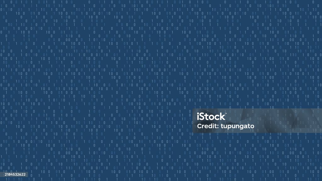 Abstract Tech Texture Binary Code Stock Illustration - Download Image ...