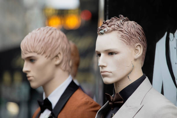 Formalwear clothes shop on Boulevard de Magenta, Paris