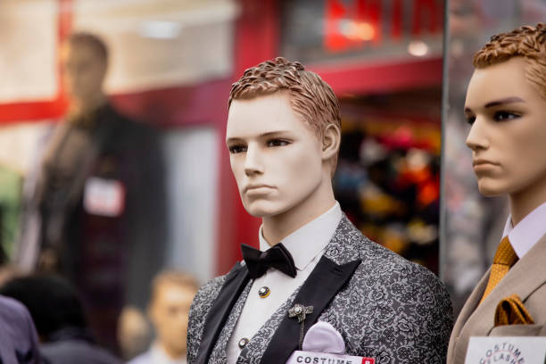 Formalwear clothes shop on Boulevard de Magenta, Paris