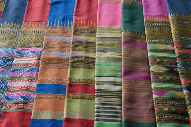 istock Vibrant Handwoven Fabrics: A Celebration of Tradition and Craftsmanship 2184544512