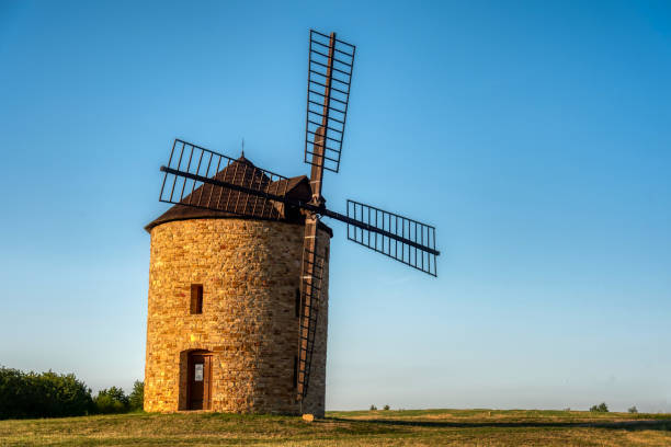 istock Rural landscape with an old mill 2184548424