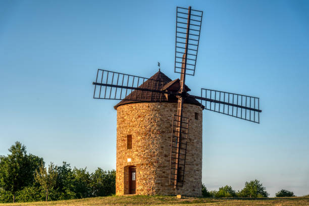 istock Rural landscape with an old mill 2184548474