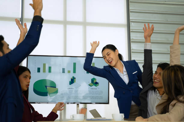 istock White collar worker are meeting at office. 2184556458