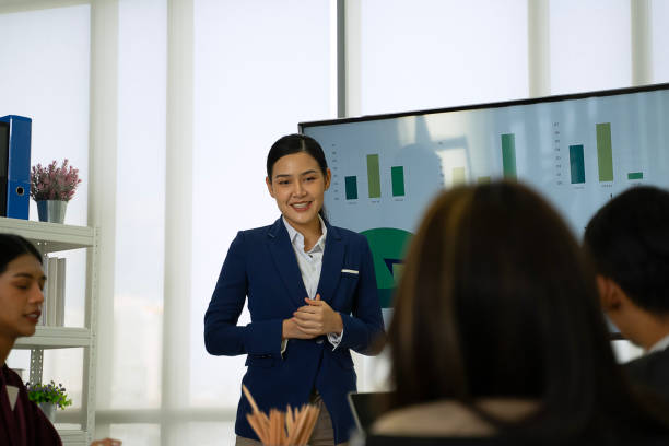 istock White collar worker are meeting at office. 2184556550