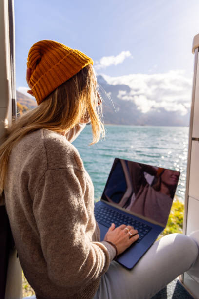istock Digital nomad enjoying the van life 2184557960