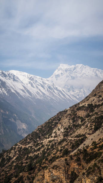 istock The landscape while hiking the Annapurna Circuit in Nepal 2184567303
