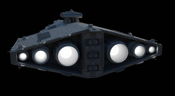 Light Spaceship Battle Cruiser - Rear View
