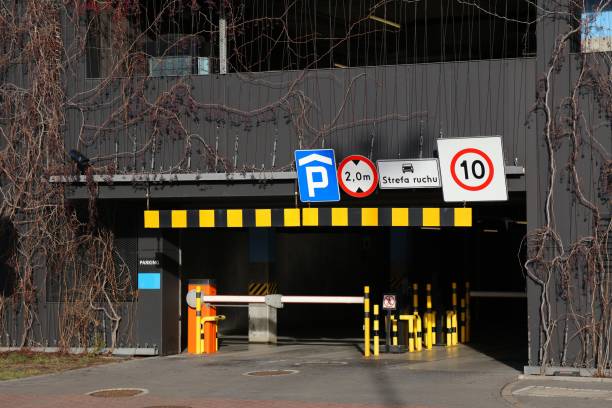 Underground parking under building in Poland
