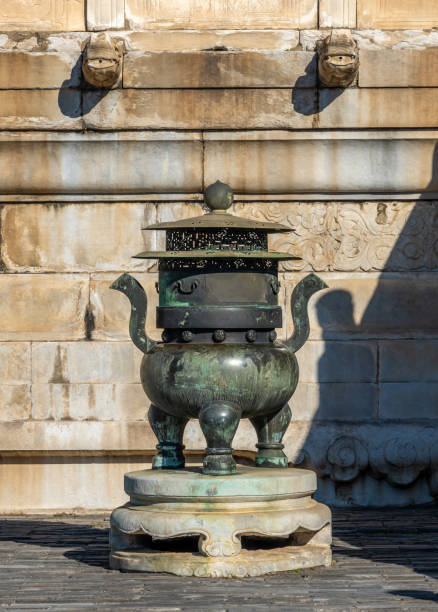 Decorative urn in the Forbidden City in Beijing