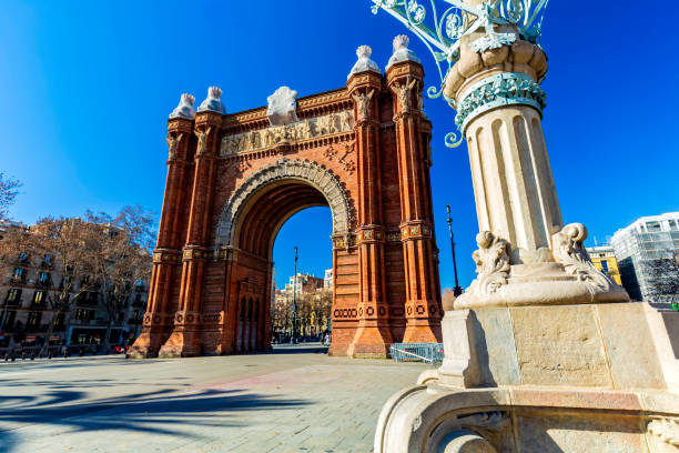 istock City Gate in Barcelona 2184584020