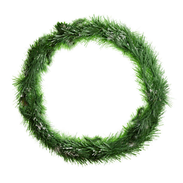 istock circular christmas wreath on white background 2184595045