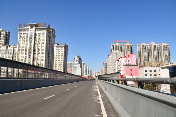 istock Deserted Chinese road during the covid lockdown in Luoyang 2184595079