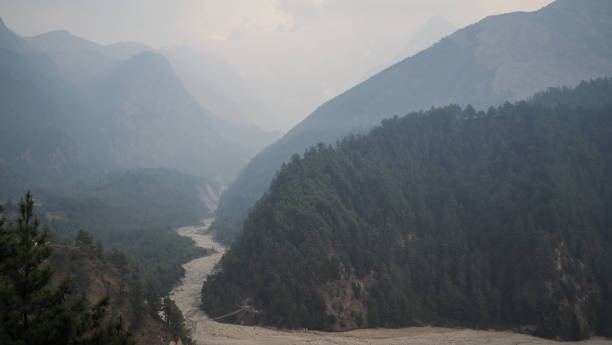 istock The landscape while hiking the Annapurna Circuit in Nepal 2184596198