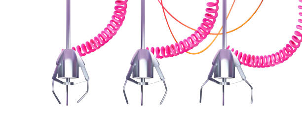istock Gripper arm, slot machine elevator machine for getting toys, gifts and prizes. Mechanical gripper tentacles. In realistic 3D style. Vector illustration 2184598441
