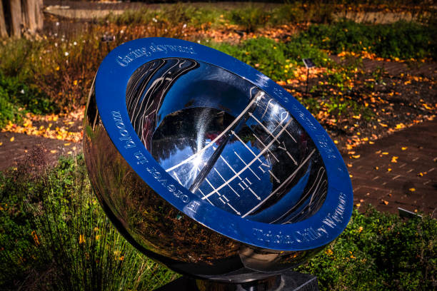 The sun reflects off a Sundial