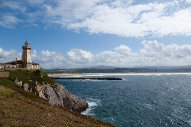 istock Aviles lighthouse view, Asturias, Spain 2184611722