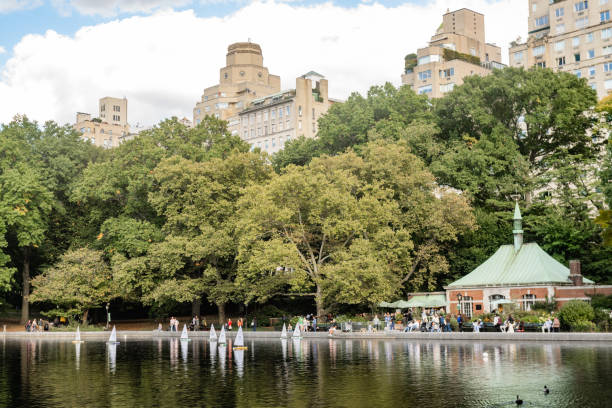 istock Central Park Sailboat Lake on a Sunny Day 2184613468