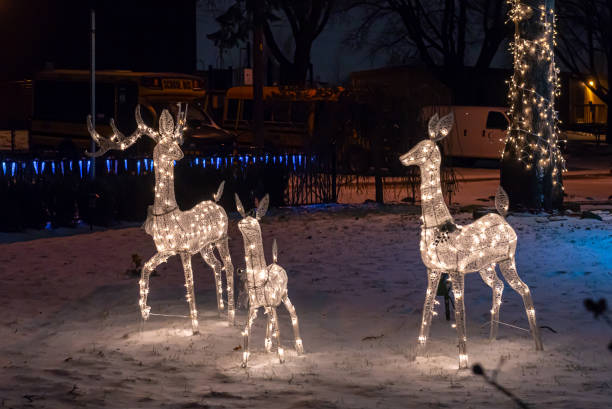 istock Christmas house decorations in Canada 2184616237