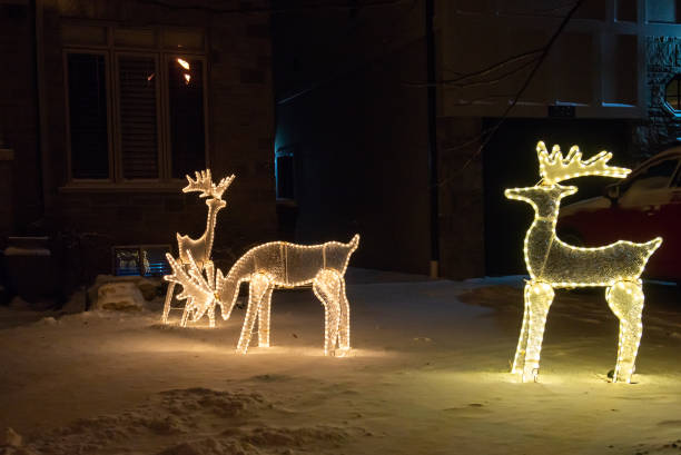 istock Christmas house decorations in Canada 2184616298