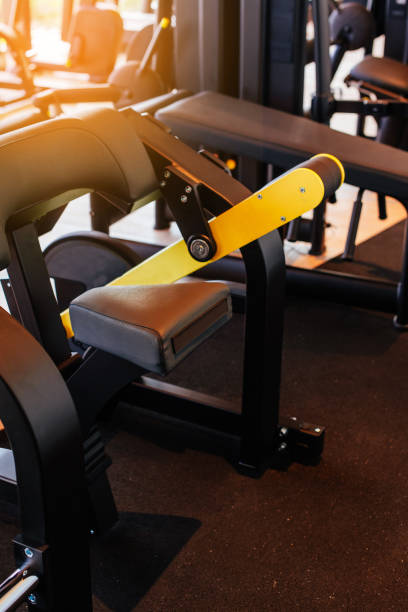 istock part of the exercise machine in the modern gym 2184621208