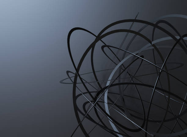 Trendy geometric background with Black abstract Circles