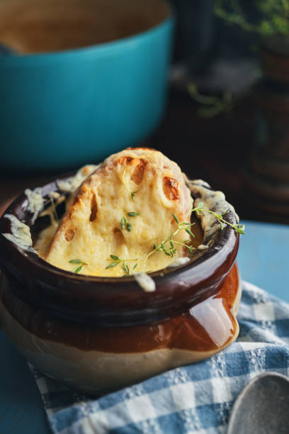 istock French Onion Soup Baked with Cheese 2184623746